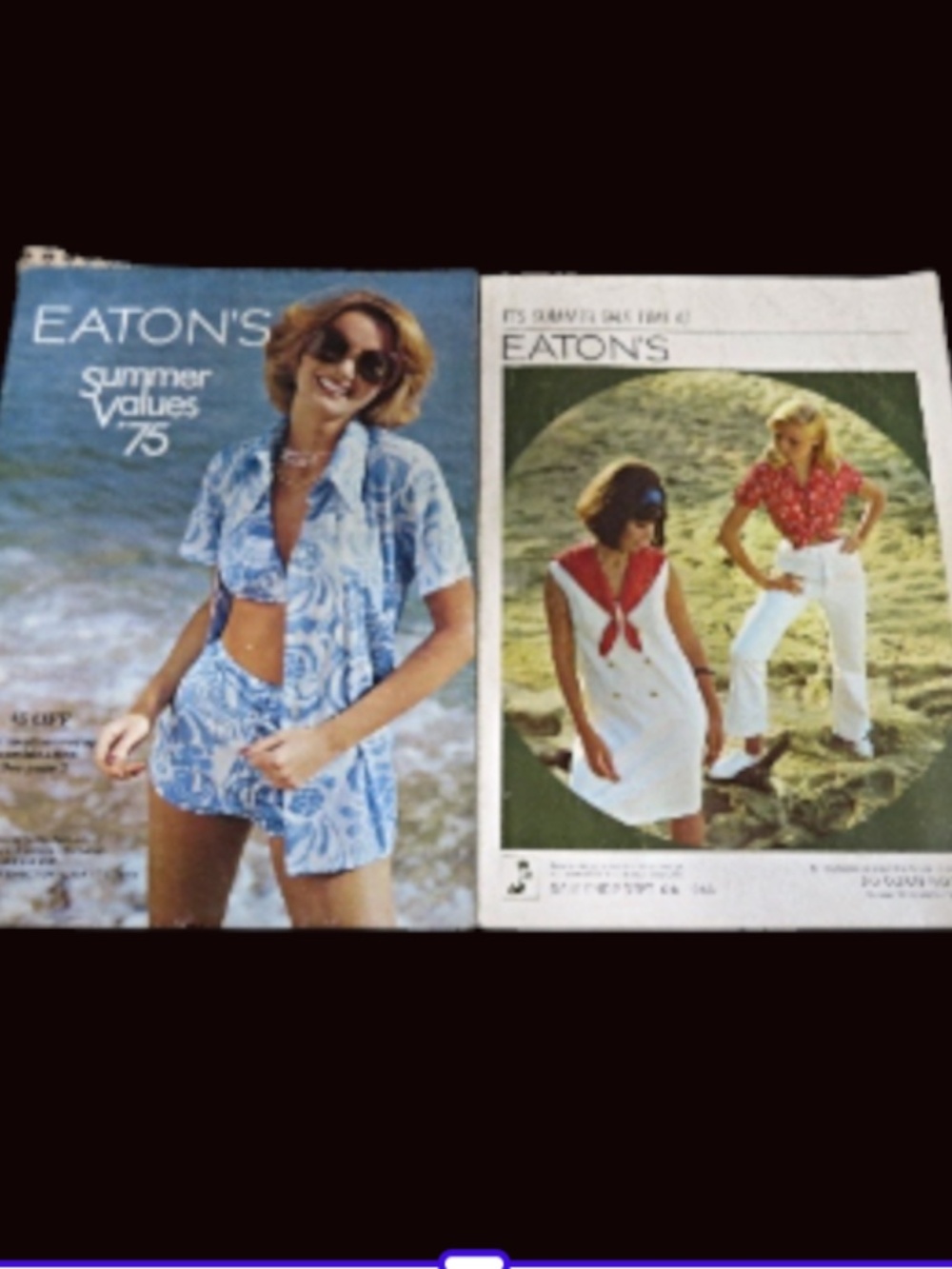 2 Vintage Eaton's Catalogues 1966 & 1975